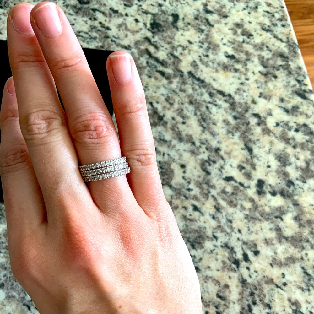 3 stack crystal rings